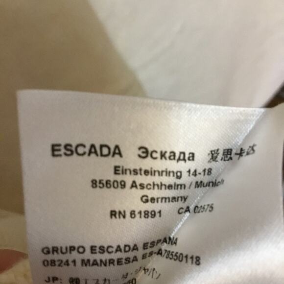 Escada Beige Wool Long Button Cardigan - Picture 13 of 15